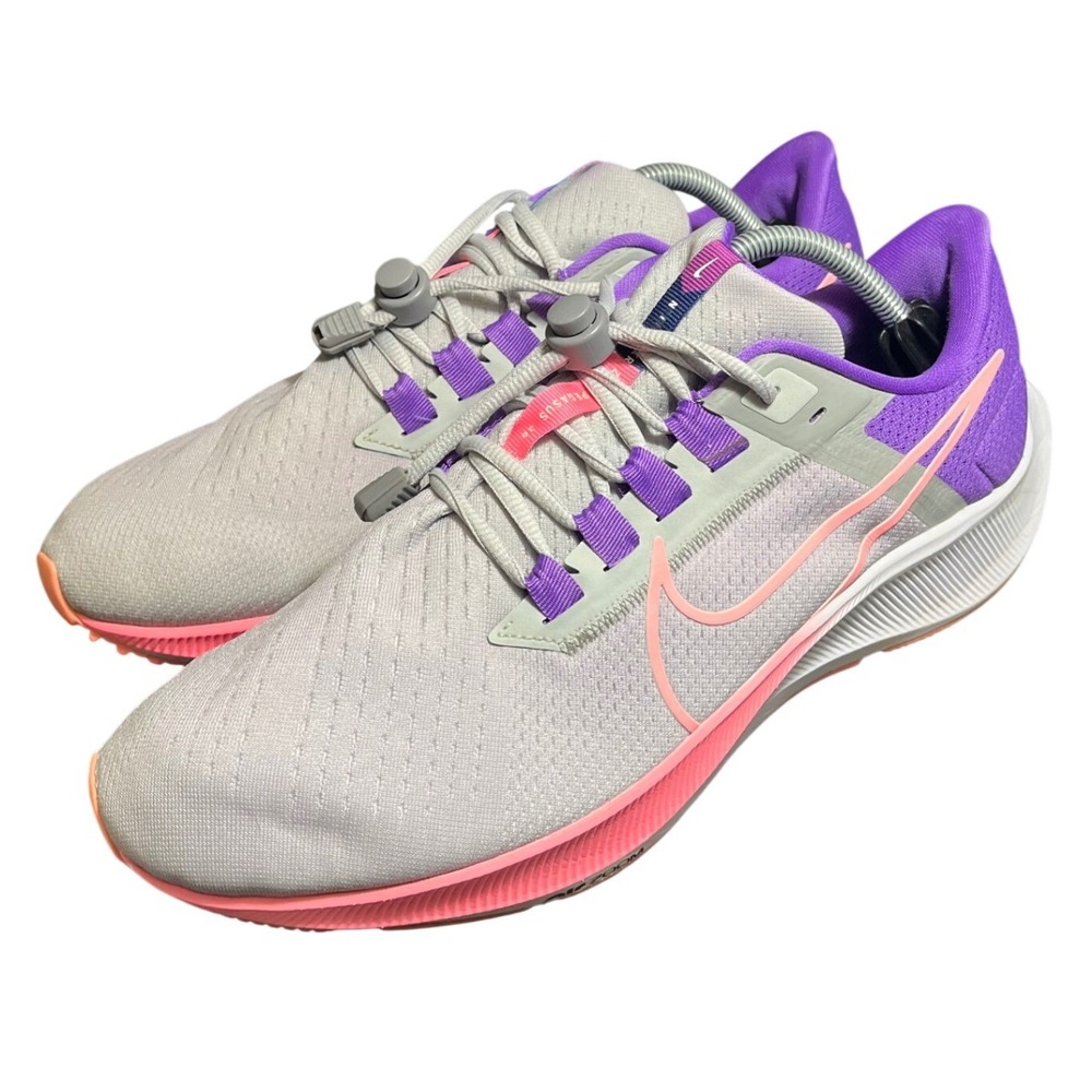 Nike Air Zoom Pegasus 38 Running Shoes Mens 11.5 Grey Purple Pink DJ0958-991